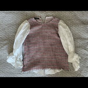 Zara tweed top